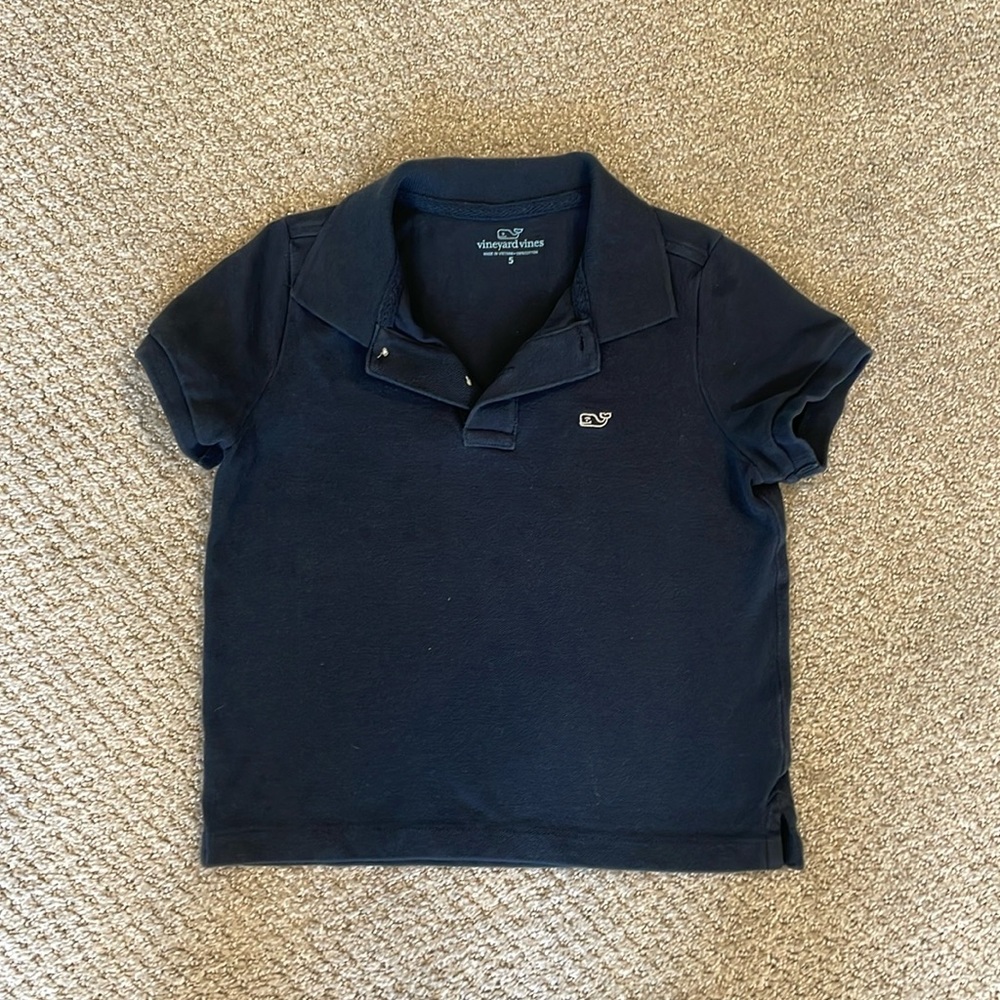 Boys Vineyard Vines Polo navy blue size 5